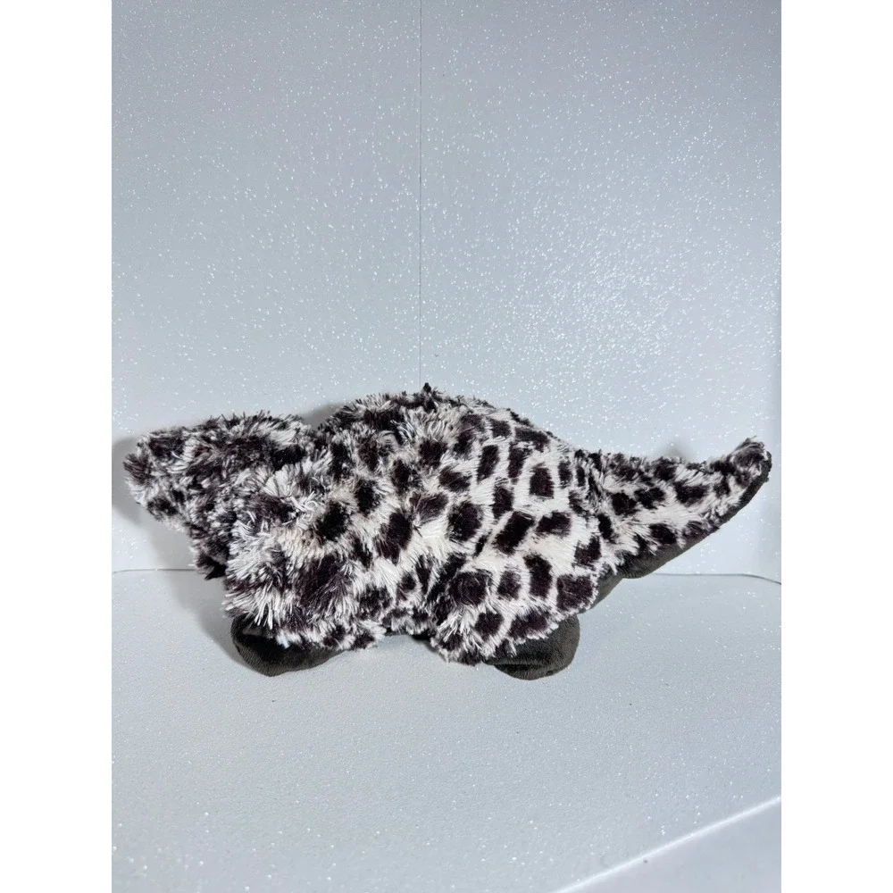 Pillow Pets Pee-Wees Dinosaur Plush Black White Spotted Spotted 11 inch Small
